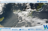 Meteo Sicilia: immagine satellitare Nasa di martedì 06 gennaio 2026