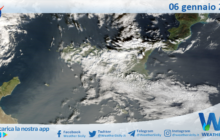 Meteo Sicilia: immagine satellitare Nasa di martedì 06 gennaio 2026