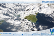 Meteo Sicilia: immagine satellitare Nasa di giovedì 08 gennaio 2026