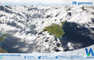 Meteo Sicilia: immagine satellitare Nasa di giovedì 08 gennaio 2026