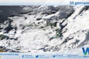 Meteo Sicilia: immagine satellitare Nasa di sabato 10 gennaio 2026