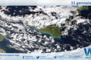 Meteo Sicilia: immagine satellitare Nasa di domenica 11 gennaio 2026