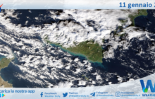 Meteo Sicilia: immagine satellitare Nasa di domenica 11 gennaio 2026