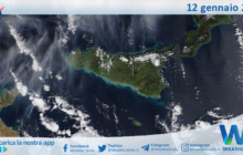 Meteo Sicilia: immagine satellitare Nasa di lunedì 12 gennaio 2026