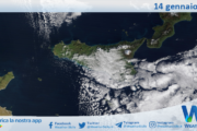 Meteo Sicilia: immagine satellitare Nasa di mercoledì 14 gennaio 2026