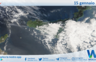 Meteo Sicilia: immagine satellitare Nasa di giovedì 15 gennaio 2026