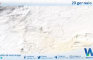 Meteo Sicilia: immagine satellitare Nasa di martedì 20 gennaio 2026