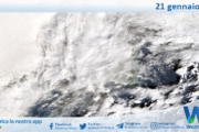 Meteo Sicilia: immagine satellitare Nasa di mercoledì 21 gennaio 2026