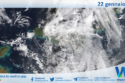 Meteo Sicilia: immagine satellitare Nasa di giovedì 22 gennaio 2026
