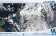 Meteo Sicilia: immagine satellitare Nasa di giovedì 22 gennaio 2026