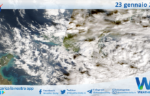 Meteo Sicilia: immagine satellitare Nasa di venerdì 23 gennaio 2026