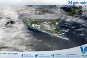 Meteo Sicilia: immagine satellitare Nasa di sabato 24 gennaio 2026