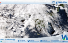Meteo Sicilia: immagine satellitare Nasa di lunedì 26 gennaio 2026