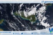 Meteo Sicilia: immagine satellitare Nasa di martedì 27 gennaio 2026