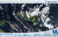 Meteo Sicilia: immagine satellitare Nasa di martedì 27 gennaio 2026