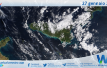 Meteo Sicilia: immagine satellitare Nasa di martedì 27 gennaio 2026
