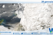 Meteo Sicilia: immagine satellitare Nasa di mercoledì 28 gennaio 2026