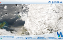 Meteo Sicilia: immagine satellitare Nasa di mercoledì 28 gennaio 2026