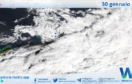 Meteo Sicilia: immagine satellitare Nasa di venerdì 30 gennaio 2026