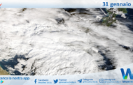 Meteo Sicilia: immagine satellitare Nasa di sabato 31 gennaio 2026