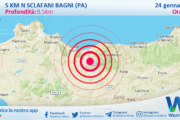 Scossa di terremoto magnitudo 3.0 nei pressi di Sclafani Bagni (PA)