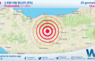 Scossa di terremoto magnitudo 3.7 nei pressi di Blufi (PA)