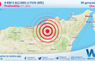 Scossa di terremoto magnitudo 2.9 nei pressi di Alcara li Fusi (ME)