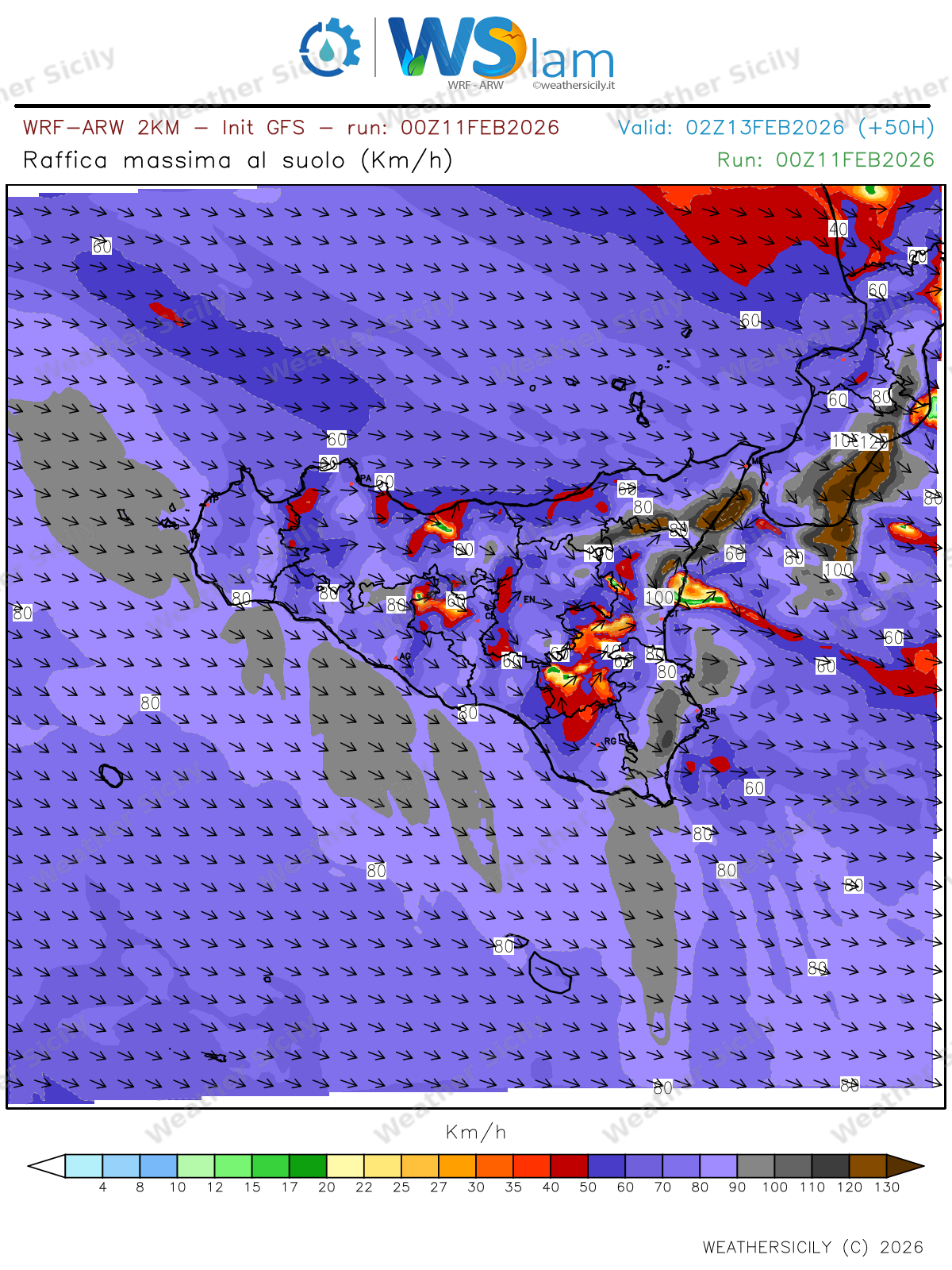 Meteo Sicilia: tempesta di vento e forti mareggiate nelle prossime ore.