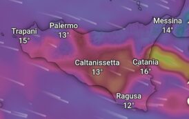 METEO: È UNA NOTTE TEMPESTOSA IN SICILIA