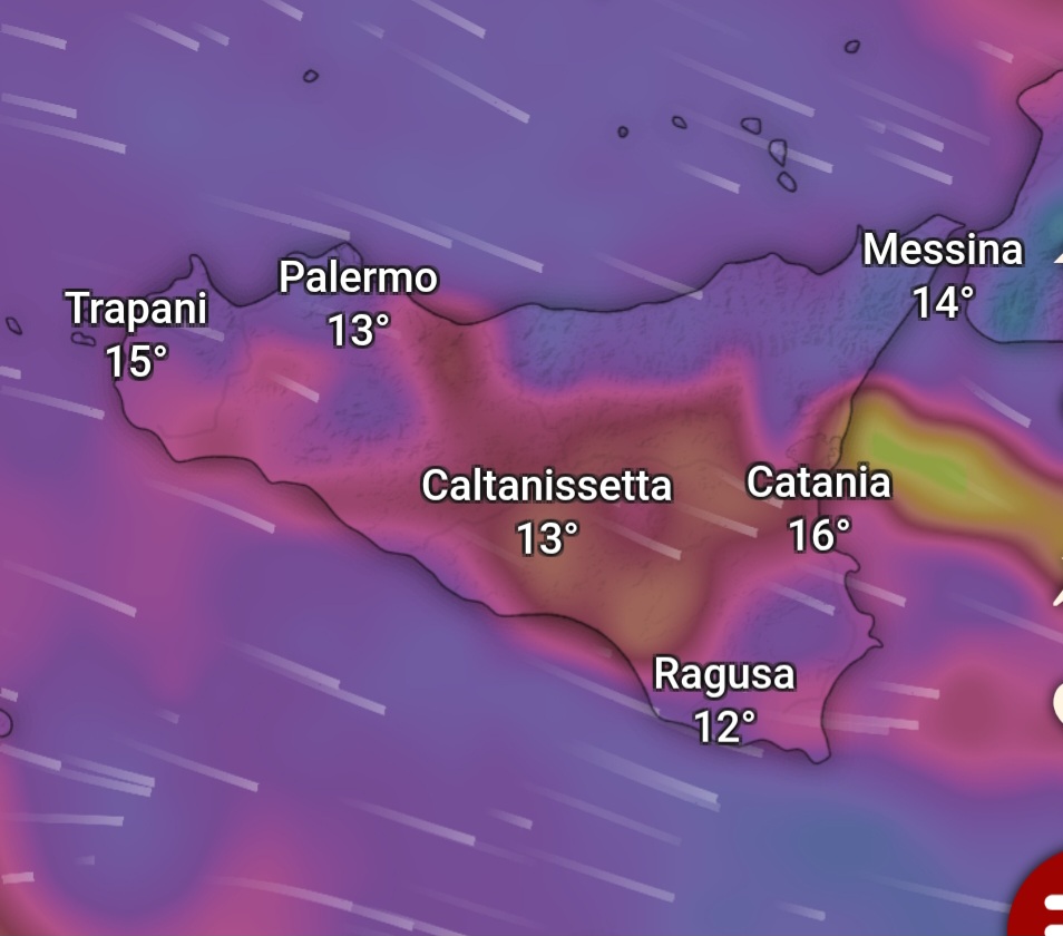 METEO: È UNA NOTTE TEMPESTOSA IN SICILIA
