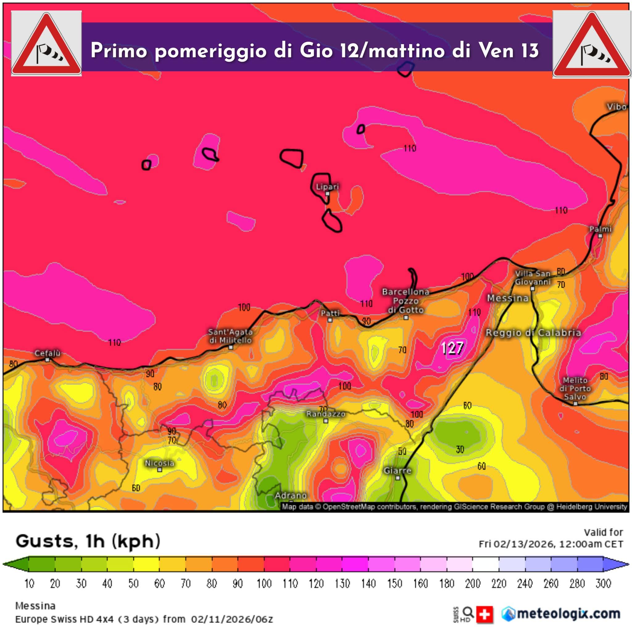Meteo Messina e provincia: altra perturbazione in arrivo con forte vento e nuove piogge