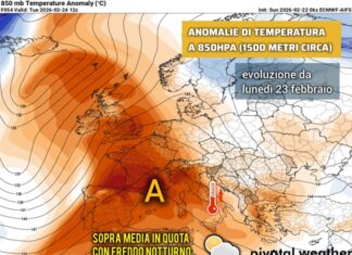 Sicilia: ultima settimana di febbraio con l’anticiclone. Tempo stabile e mite di giorno, con freddo notturno