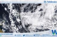 Meteo Sicilia: immagine satellitare Nasa di domenica 01 febbraio 2026