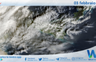 Meteo Sicilia: immagine satellitare Nasa di martedì 03 febbraio 2026