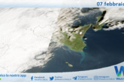Meteo Sicilia: immagine satellitare Nasa di sabato 07 febbraio 2026