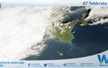 Meteo Sicilia: immagine satellitare Nasa di sabato 07 febbraio 2026