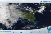 Meteo Sicilia: immagine satellitare Nasa di domenica 08 febbraio 2026