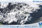 Meteo Sicilia: immagine satellitare Nasa di lunedì 09 febbraio 2026