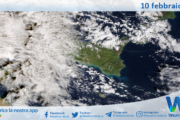 Meteo Sicilia: immagine satellitare Nasa di martedì 10 febbraio 2026