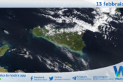 Meteo Sicilia: immagine satellitare Nasa di venerdì 13 febbraio 2026