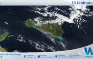 Meteo Sicilia: immagine satellitare Nasa di venerdì 13 febbraio 2026