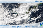 Meteo Sicilia: immagine satellitare Nasa di domenica 15 febbraio 2026