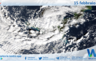 Meteo Sicilia: immagine satellitare Nasa di domenica 15 febbraio 2026