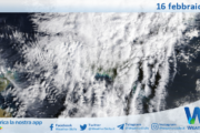 Meteo Sicilia: immagine satellitare Nasa di lunedì 16 febbraio 2026