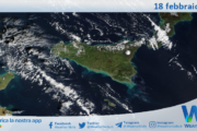 Meteo Sicilia: immagine satellitare Nasa di mercoledì 18 febbraio 2026