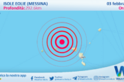 Scossa di terremoto magnitudo 3.1 nei pressi di Isole Eolie (Messina)