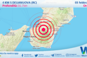 Scossa di terremoto magnitudo 2.8 nei pressi di Delianuova (RC)