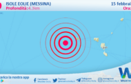 Scossa di terremoto magnitudo 2.9 nei pressi di Isole Eolie (Messina)