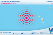 Scossa di terremoto magnitudo 2.9 nei pressi di Isole Eolie (Messina)