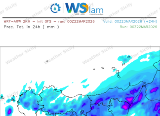 Meteo Sicilia: la primavera si fa attendere! Attese ancora piogge e temporali sparsi